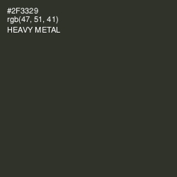 #2F3329 - Heavy Metal Color Image